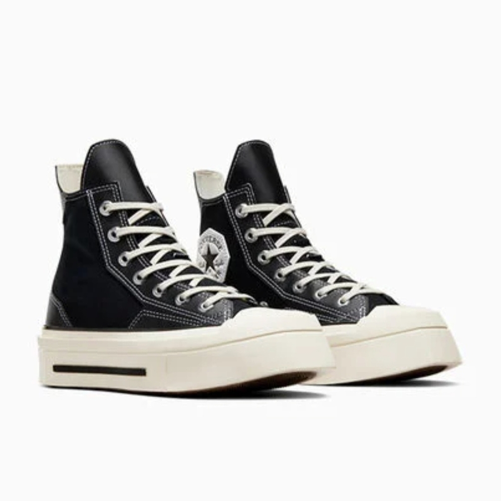 Converse Chuck 70 De Lux Squared Women's Black and White High-Top Sneakers